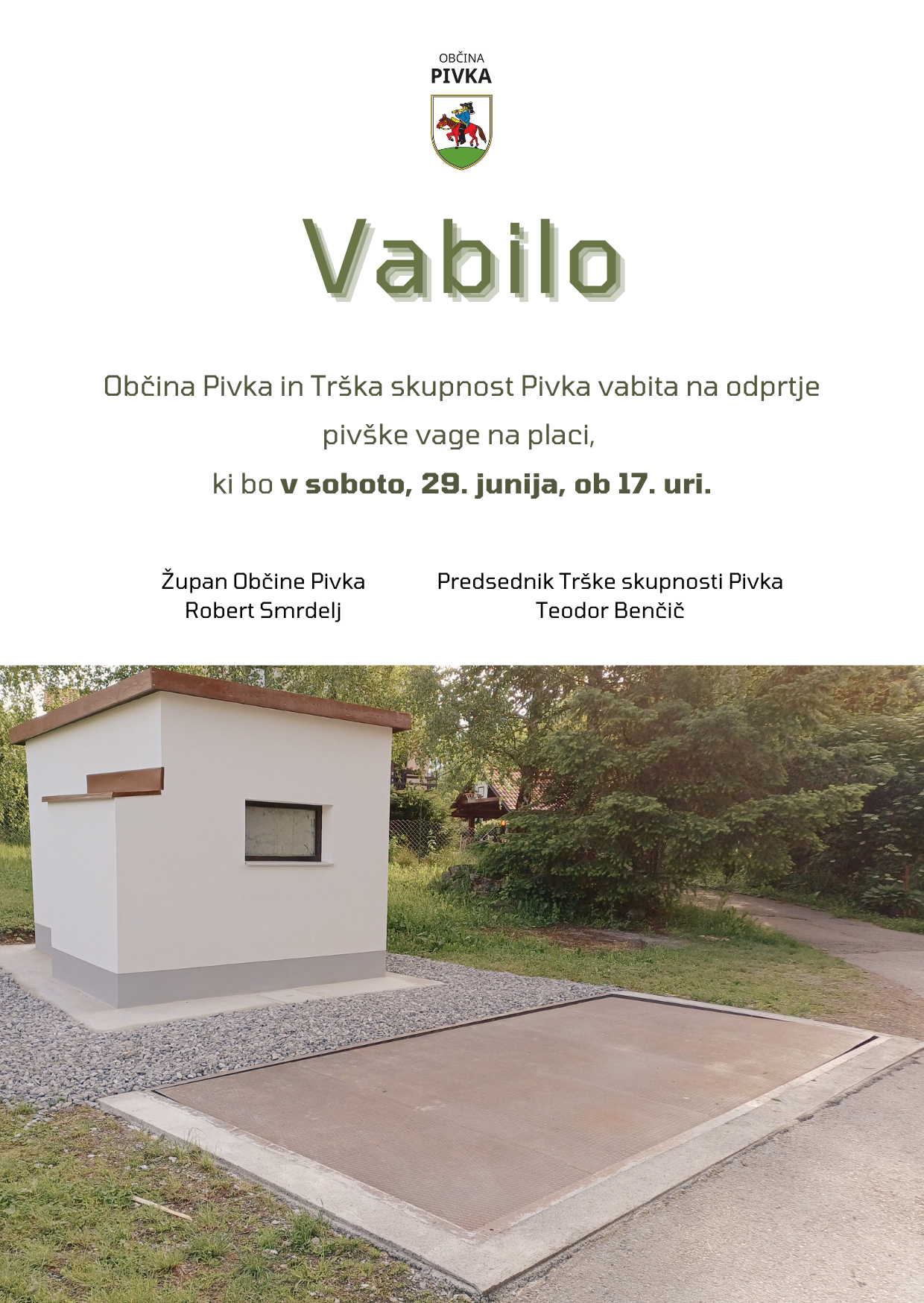 vabilo pivka vaga